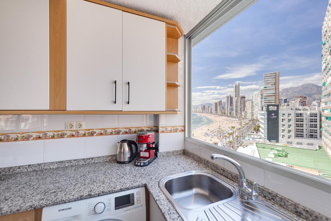 Levante Sunset Front Line Apartment Almadraba Benidorm Dış mekan fotoğraf